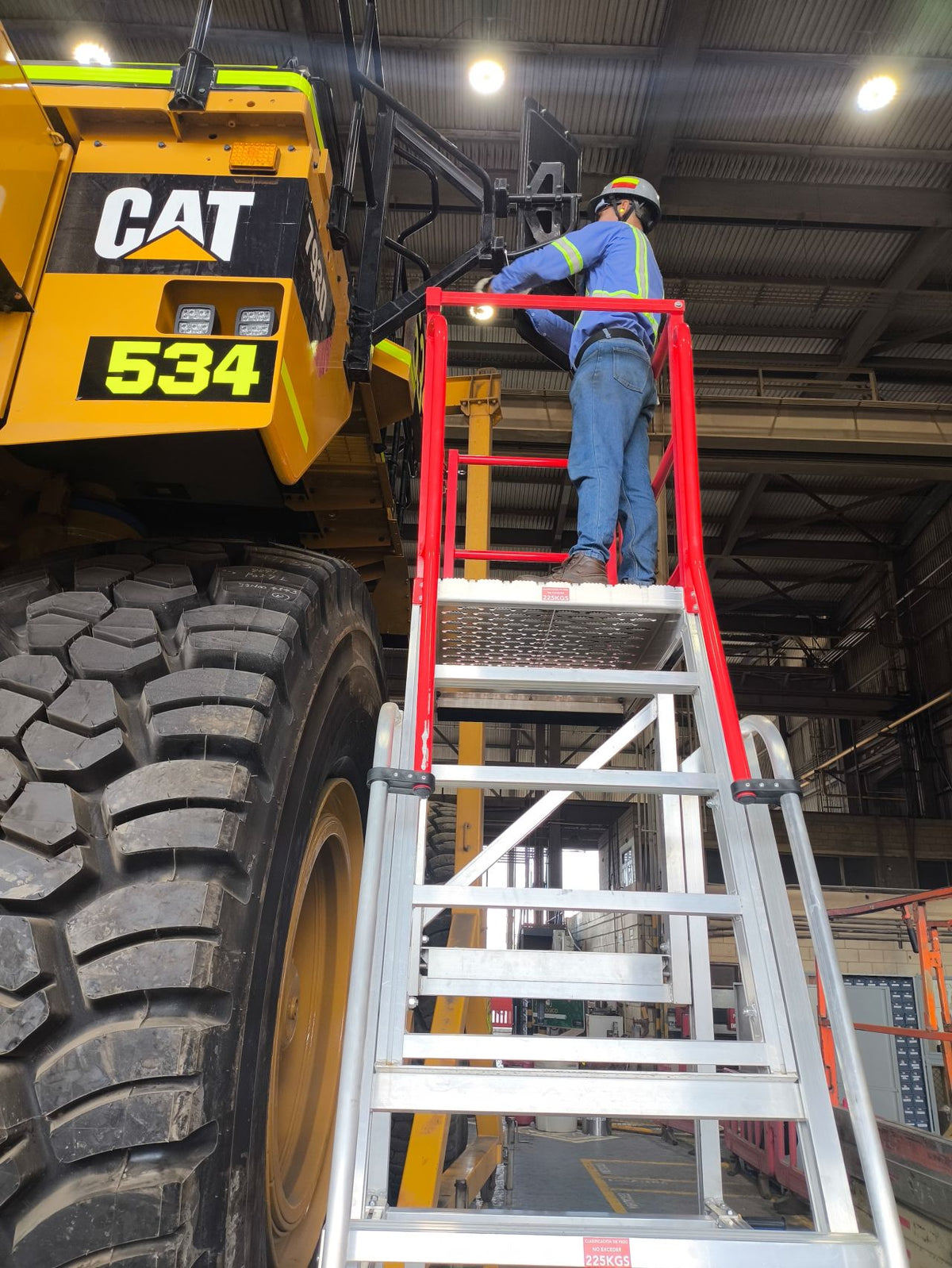 Core Engineering Depot EasyRaise mobile access steps with platform for safe climbing and working at height.