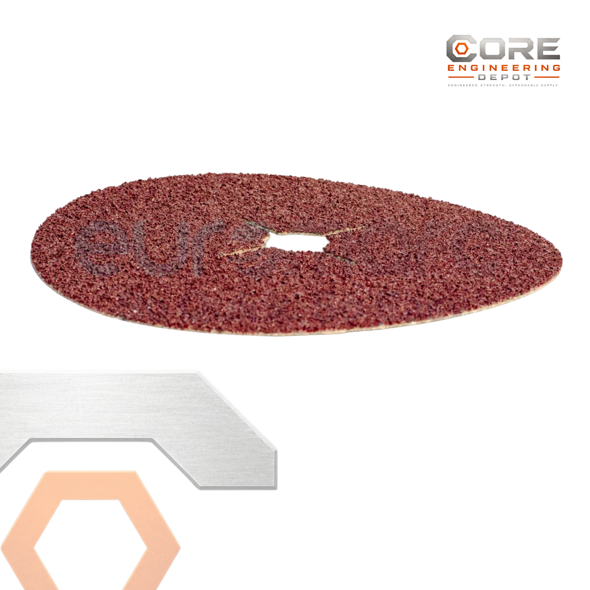 A set of Deerfos VA113 general purpose fibre discs in a 600-pack, ideal for abrasive grinding and surface finishing applications.