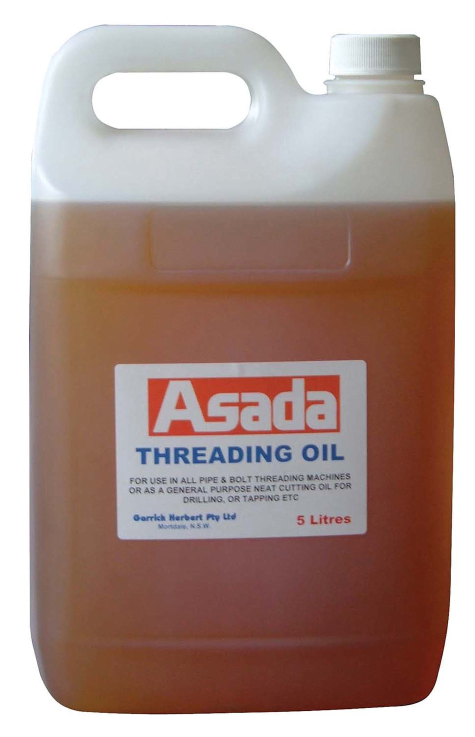 5-liter container of ASADA threading oil by Core Engineering Depot, designed for smooth metal threading applications.