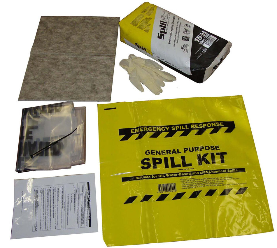 Core Engineering Depot SpillFix Compact spill kit for utes and vehicles, including absorbent pads and spill management tools.