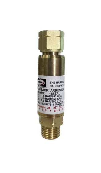 Harris Gas Kit Original Professional with regulator and flashback arrestors, designed for oxy/LPG gas welding and cutting applications.