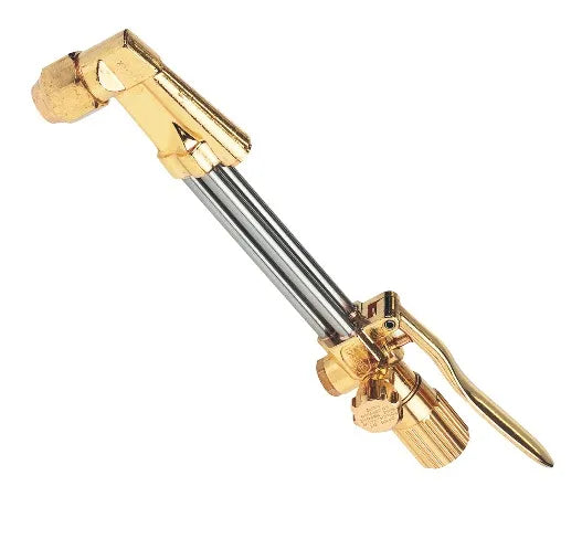 Harris Gas Kit Original Professional with high-flow torch handle for oxy/LPG welding, shown in vertical orientation.