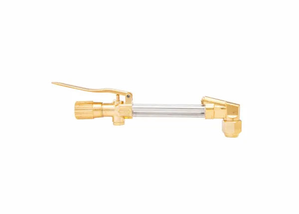 Core Engineering Depot Harris Model 73-3 all-fuel gases cutting attachment shown with hoses and metal components for welding.