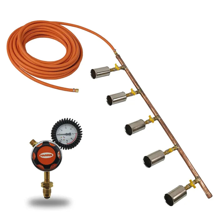 Core Engineering Depot Harris 5 Burner Rail System header tube, 60mm diameter, 1m length, heating equipment component.