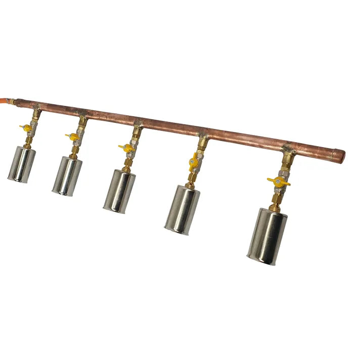 Core Engineering Depot Harris 5 Burner Rail System header tube, 60mm diameter, 1 meter length, heating equipment for industrial use
