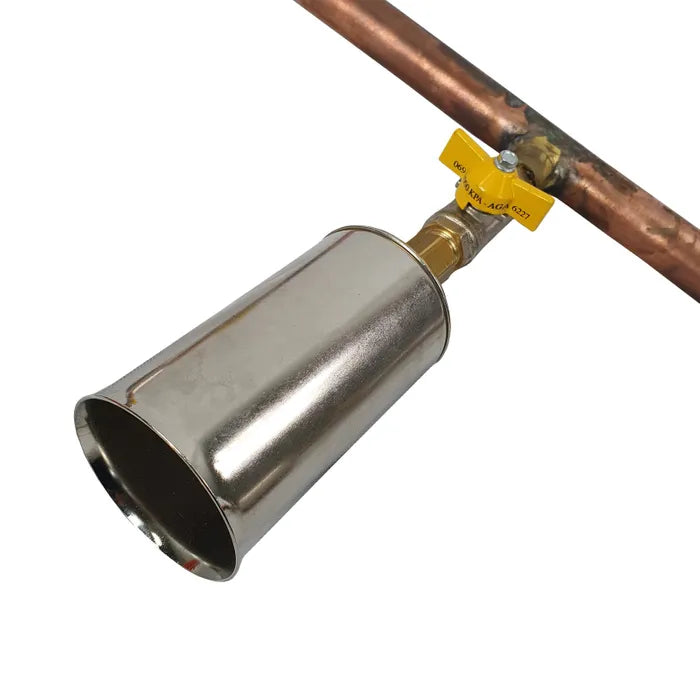 Core Engineering Depot Harris 5 Burner Rail System header tube, 60mm diameter, 1 meter length, for heating equipment installation