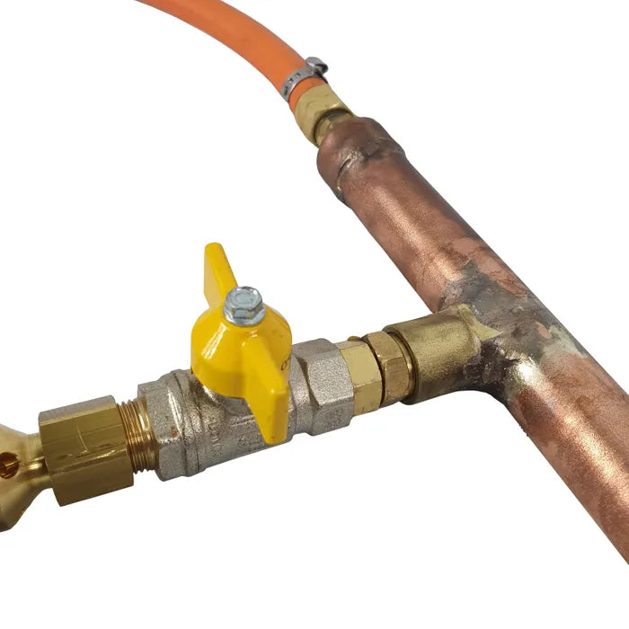 Core Engineering Depot Harris 5 Burner Rail System header tube, 60mm diameter, 1-meter length, heating equipment component.