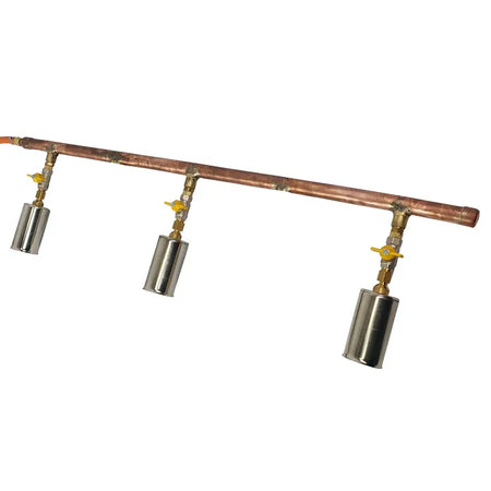 Core Engineering Depot Harris 3 Burner Rail System header tube, 60mm diameter, 1 meter length, for heating equipment applications.