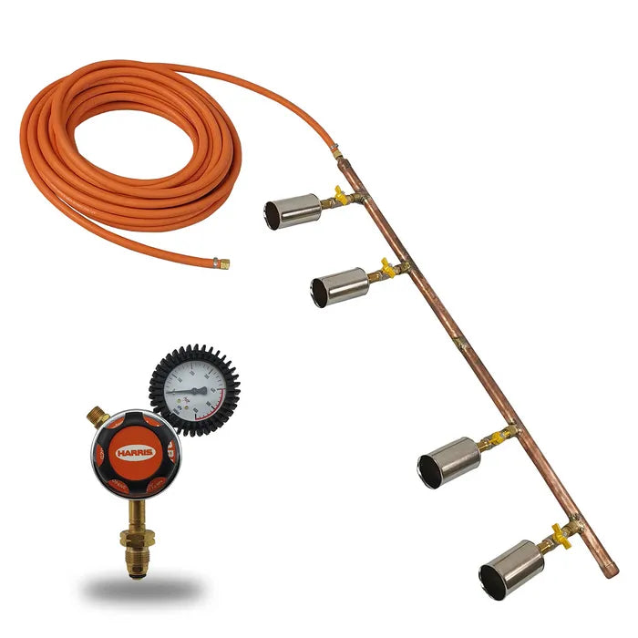 Core Engineering Depot Harris 4 Burner Rail System header tube, 60mm diameter, 1 meter length, for heating equipment installations.