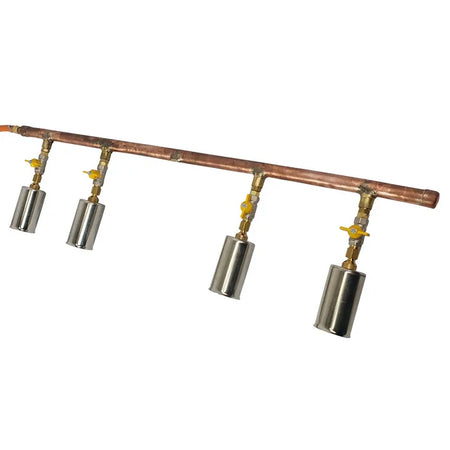 Core Engineering Depot Harris 4 Burner Rail System header tube, 60mm diameter, 1 meter length, for heating equipment installation.