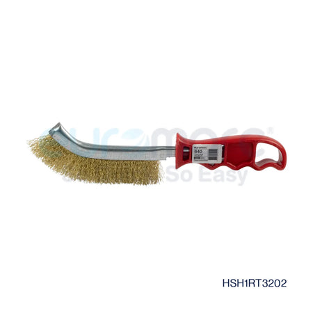 Core Engineering Depot Euromarc ELITE 1 Row Hand Wire Brush with steel bristles, designed for heavy-duty cleaning and surface preparation.
