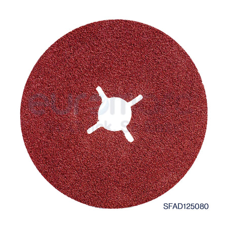 Pack of 10 Deerfos VA113 general purpose fibre abrasive discs, 80 grit, for grinding and surface finishing.