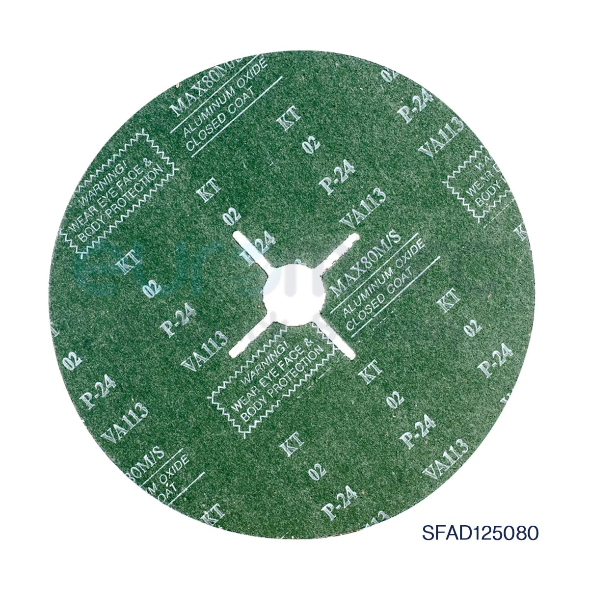 Set of 10 Deerfos VA113 general purpose fibre abrasive discs by Core Engineering Depot, suitable for grinding and surface finishing.