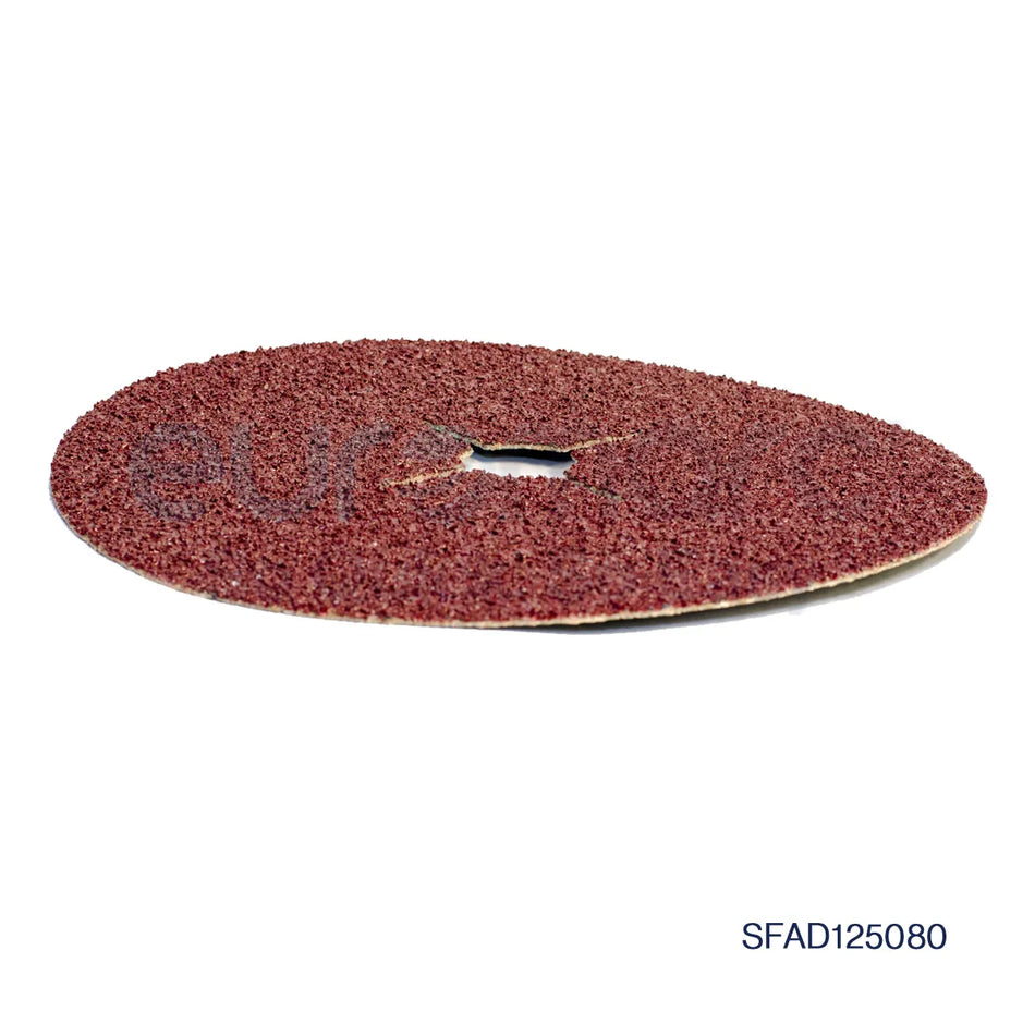 A pack of ten Deerfos VA113 general purpose fibre abrasive discs with 24 grit for grinding and surface finishing.