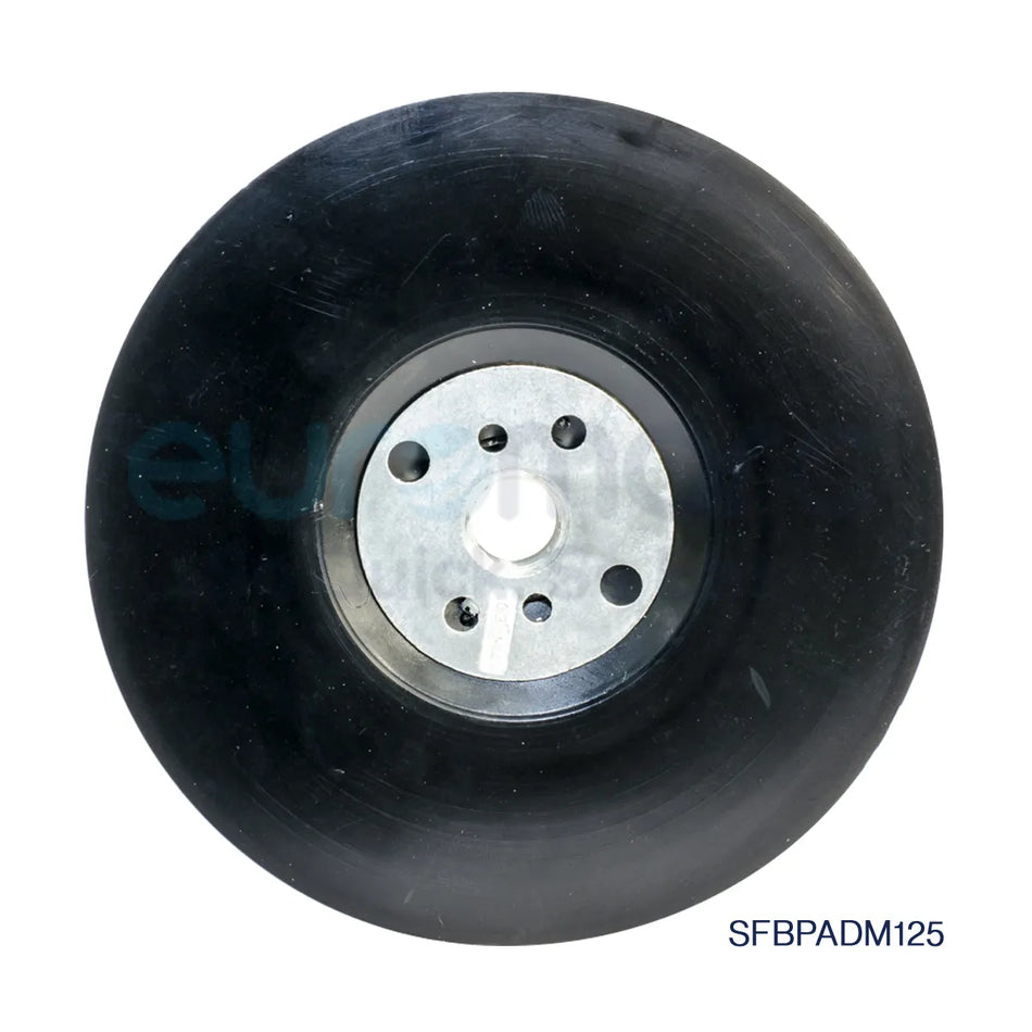 Medium-flex ELITE Back-up Pad 224 by Core Engineering Depot, 125mm abrasive pad with M14 attachment for grinding and polishing.