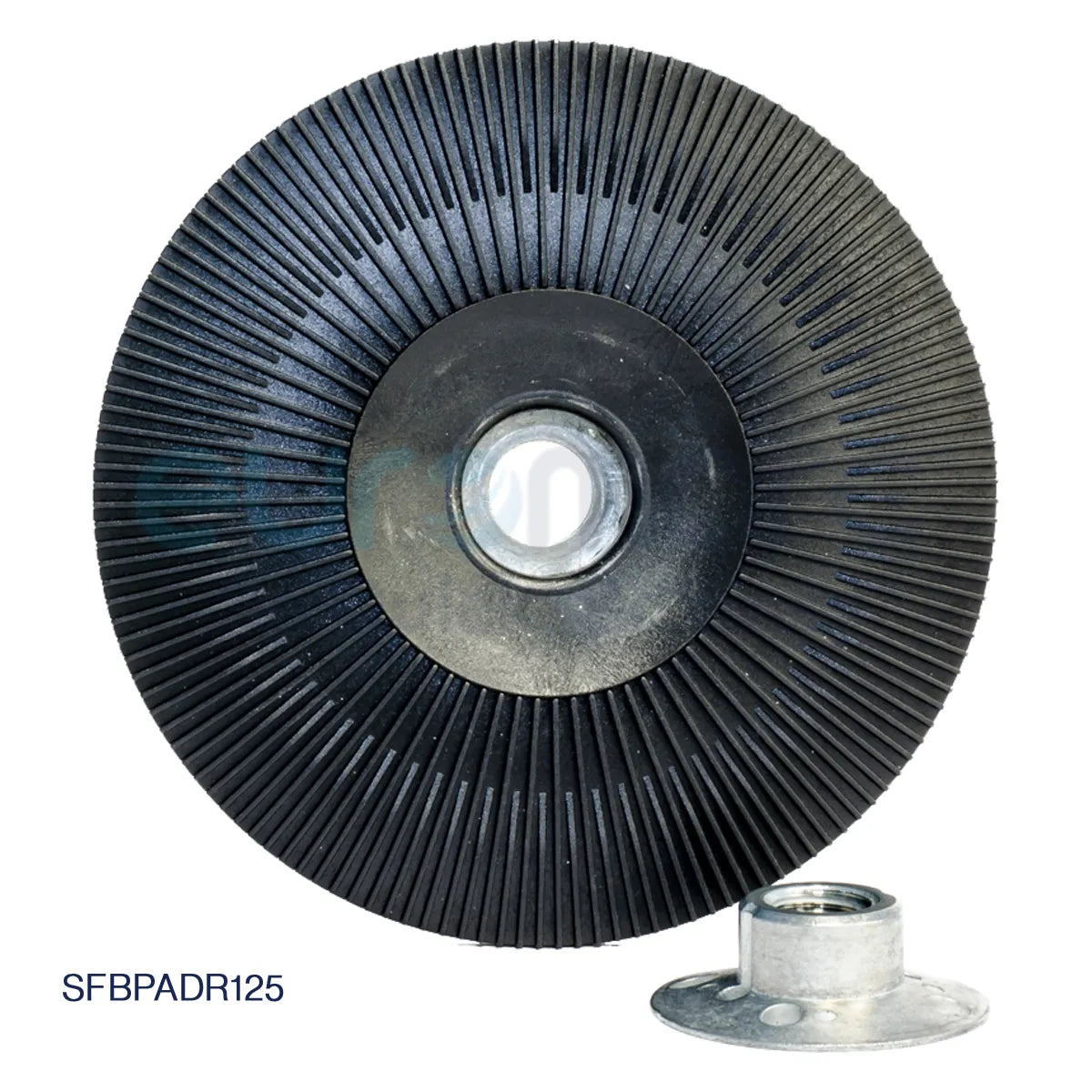 Core Engineering Depot ELITE Back-up Pad 228 with fine ribbed surface for abrasives and polishing applications.