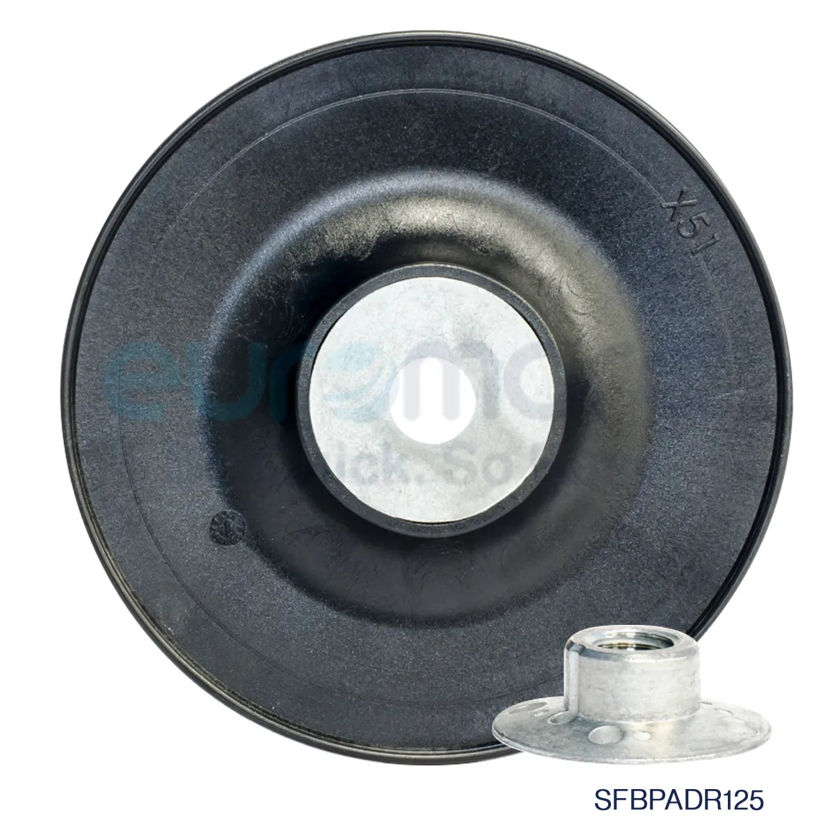 Core Engineering Depot ELITE Back-up Pad 228 with fine ribbed surface for abrasives polishing and sanding applications.