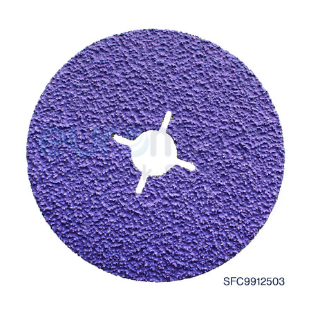 Deerfos Bora9 ceramic fibre disc, 125x22mm abrasives for grinding and finishing, shown in a 10-pack.