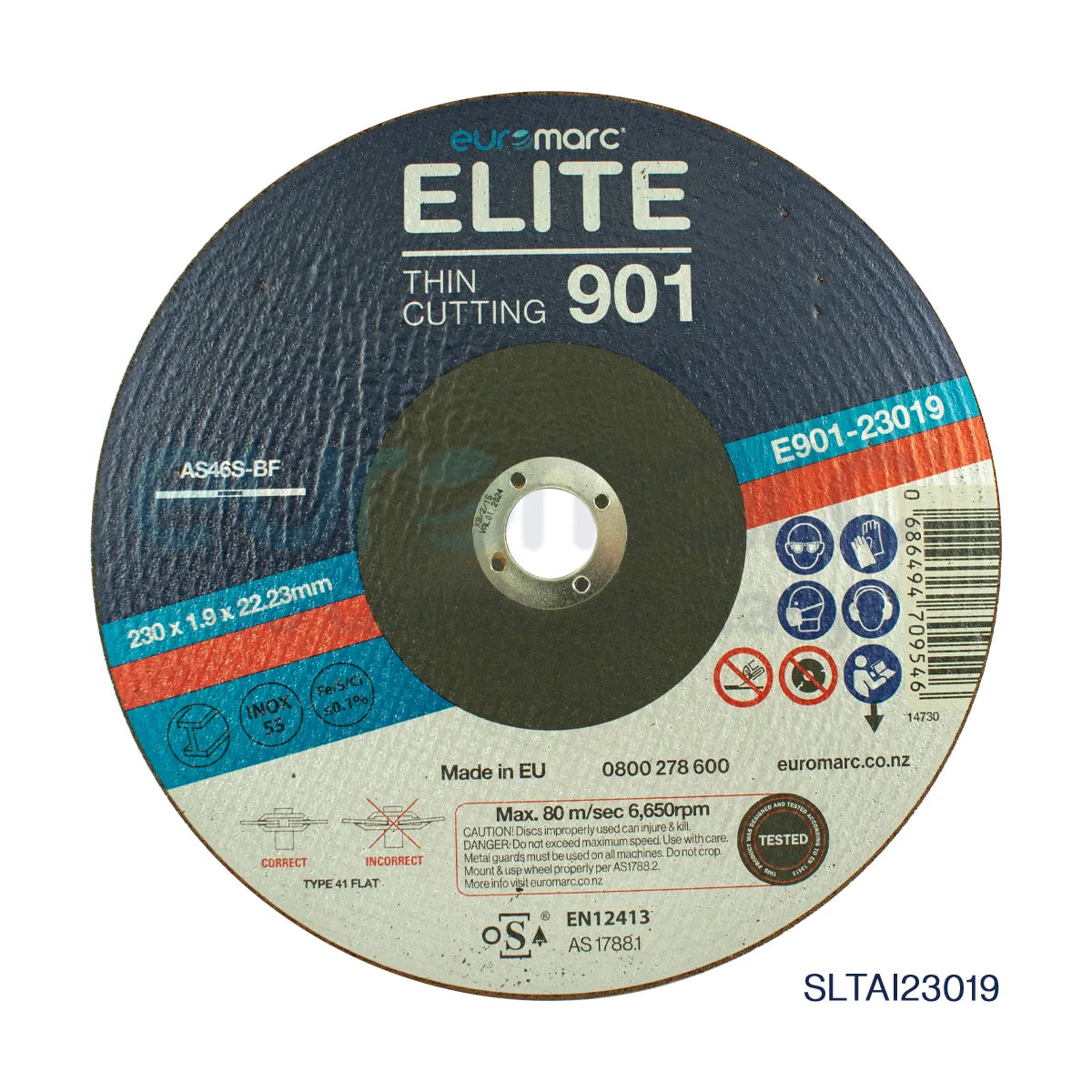 Set of ten Core Engineering Depot ELITE Thin 901 cutting discs for metal grinding, 230mm diameter, high-performance abrasives.