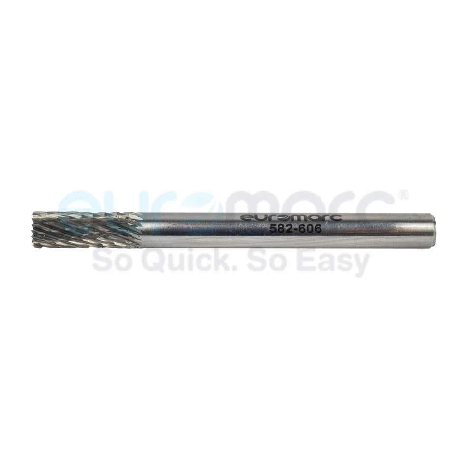Core Engineering Depot Elite Burr 582 SB cylindrical end cutting tool with double cut design for precision metalworking.