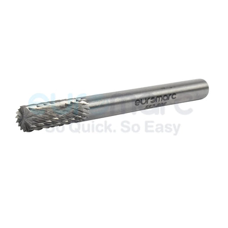 Core Engineering Depot Elite Burr 582 SB cylindrical end cutting tool with double cut design, shown in a close-up image.
